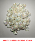 White Shells Beads 20mm (Pack of 100)