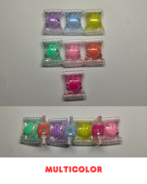 Multicolor Glass Candy Beads 20mm (Pack of 100)