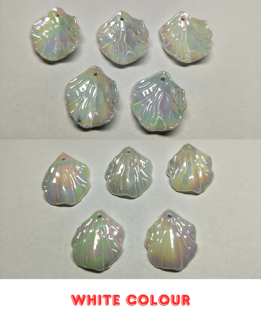 White Shells Beads 20mm (Pack of 100)