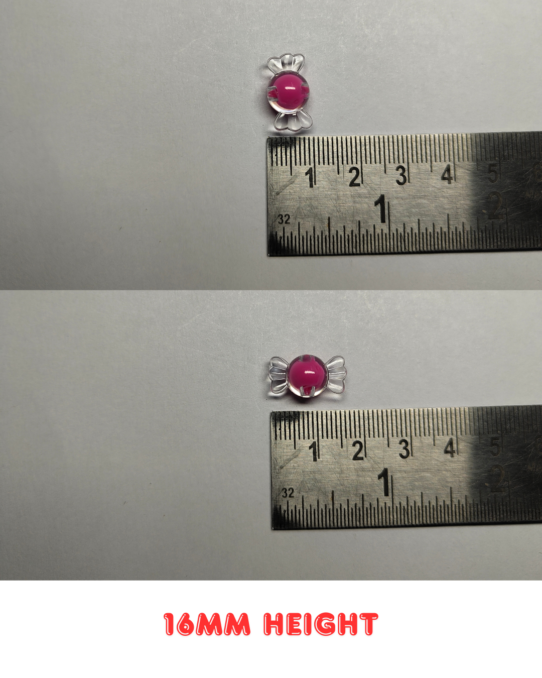 Multicolor Glass Toffee Beads 16mm (Pack of 100)