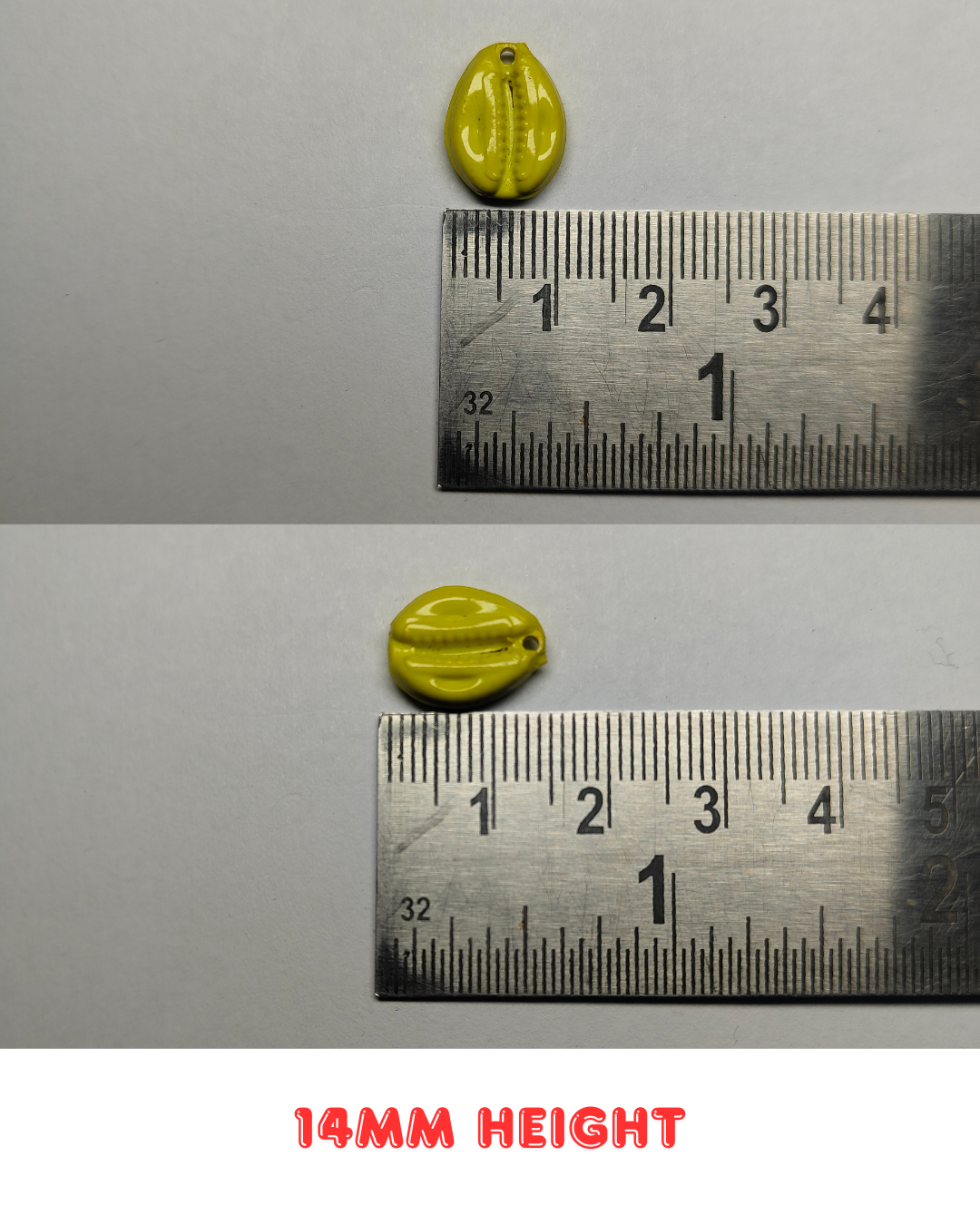 Multicolor Plastic Kaudi Beads 14mm (Pack of 100)