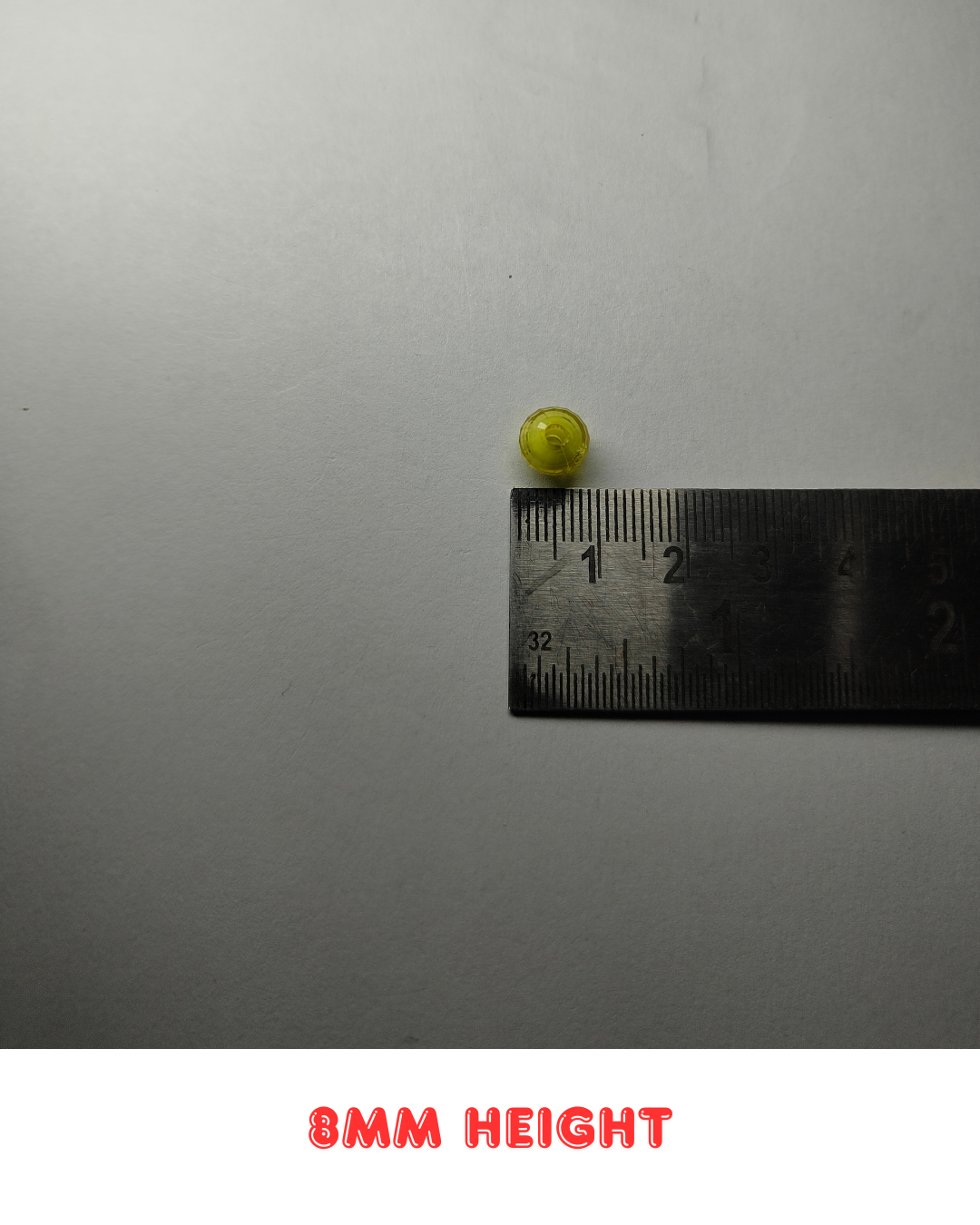 Multicolor Glass Glossy Neon Beads 8mm (Pack of 100)