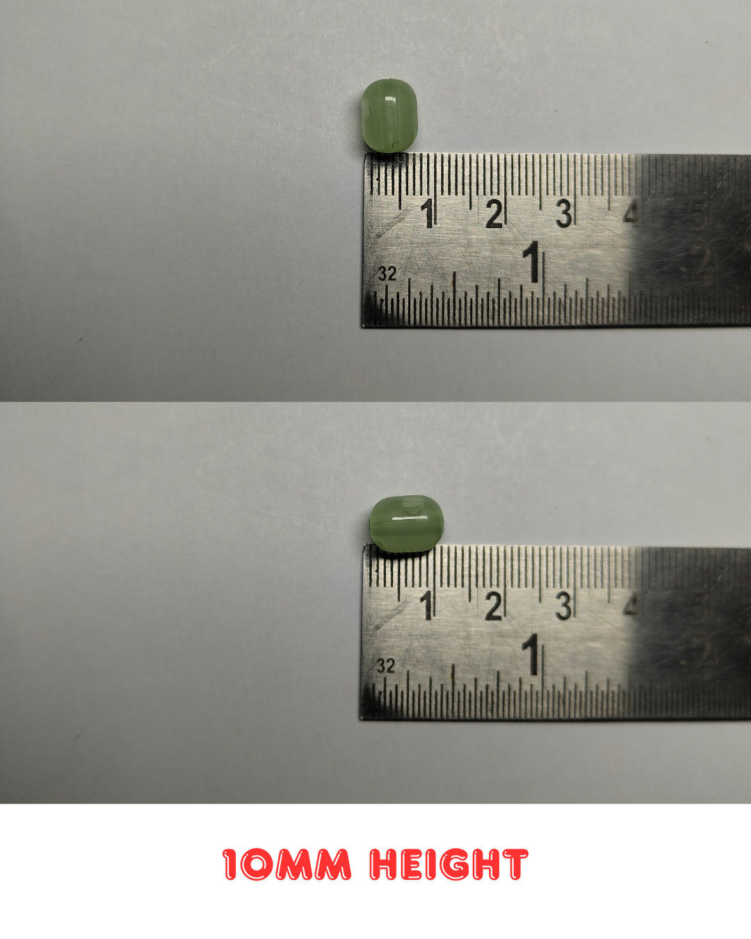 Multicolor Glass Oval Beads 10mm (Pack of 100)