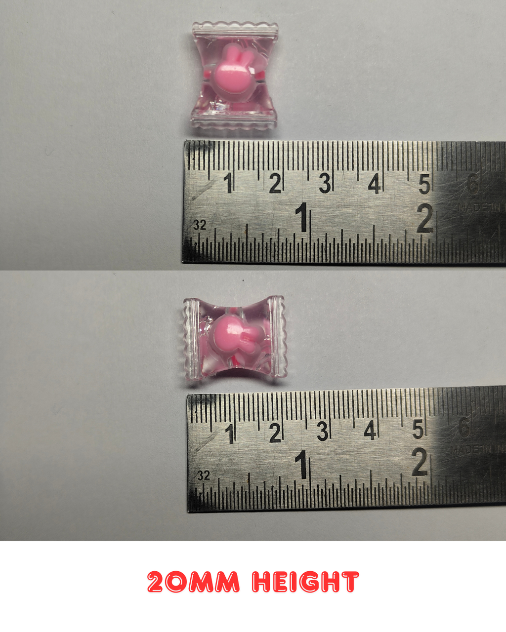 Multicolor Glass Candy Beads 20mm (Pack of 100)