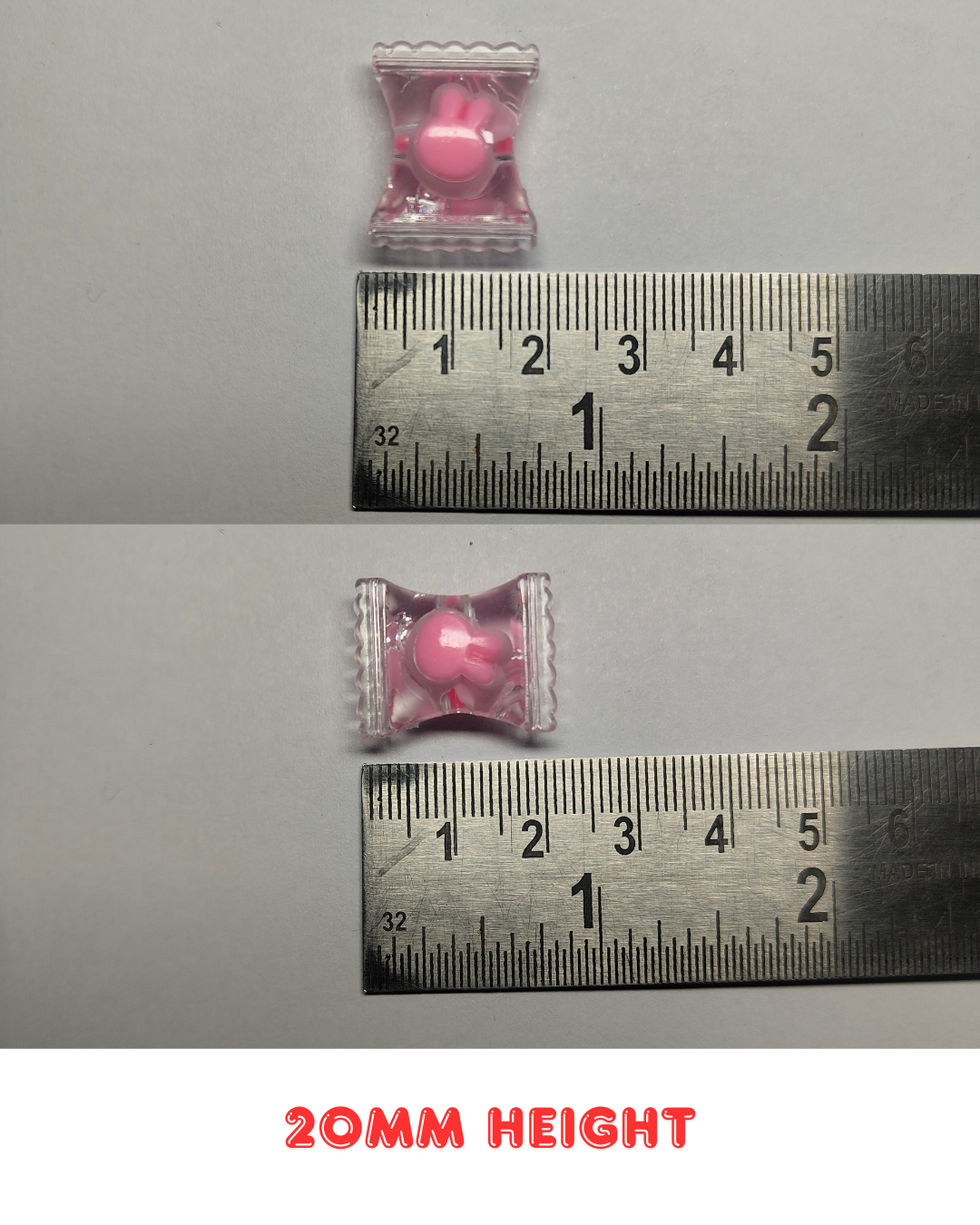 Multicolor Glass Candy Beads 20mm (Pack of 100)