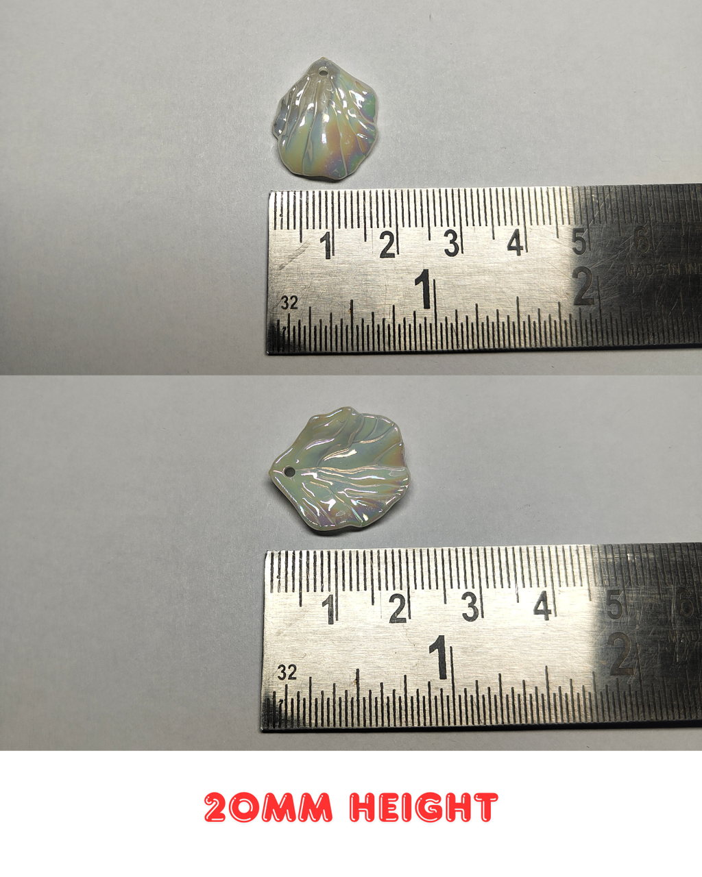 White Shells Beads 20mm (Pack of 100)