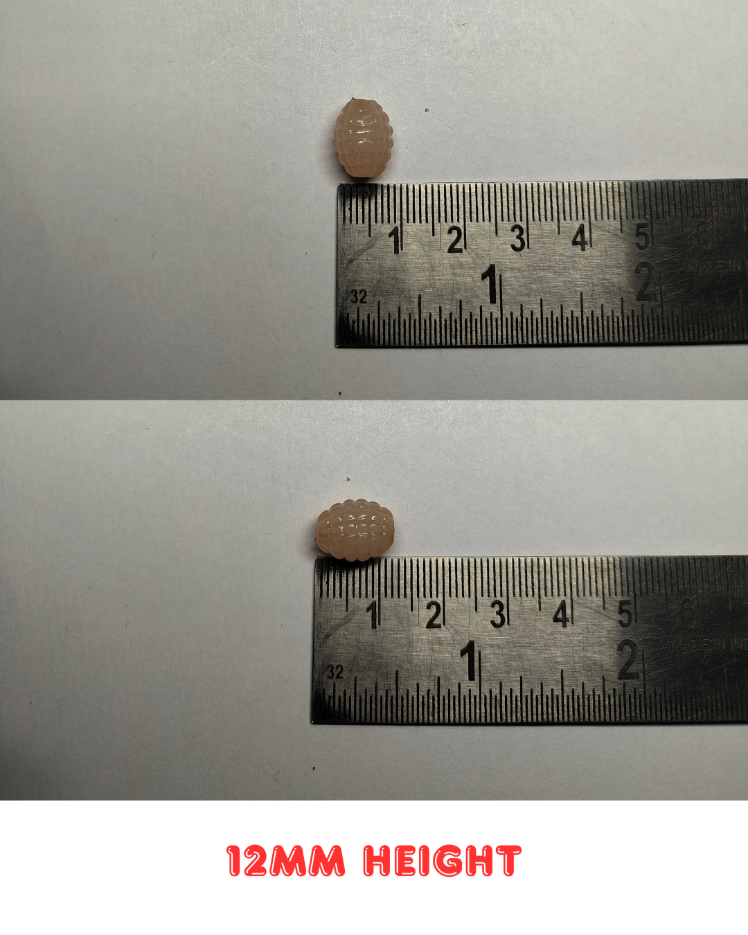 Multicolor Plastic Ribbed Oval Beads 12mm (Pack of 100)